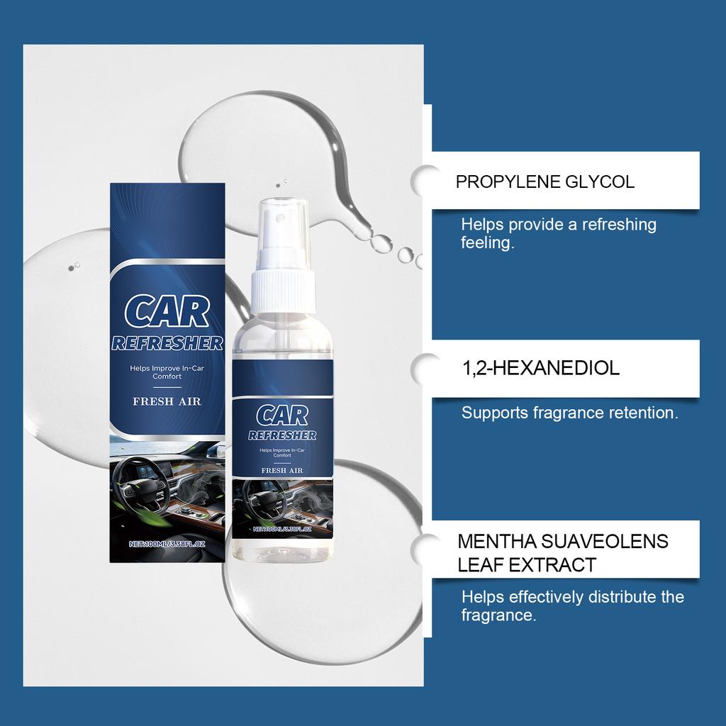 Scented Freshener Spray Portable and Long-Lasting for Cars and 100ml