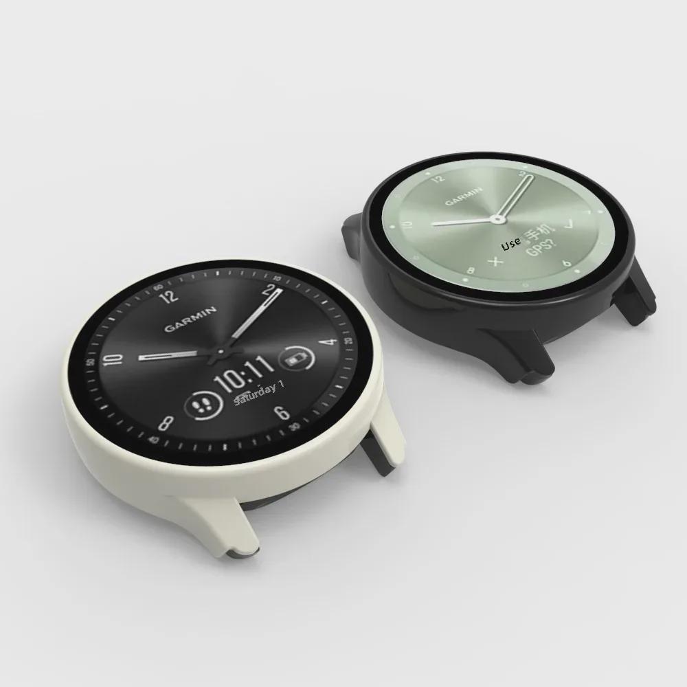 Estuche para reloj Garmin Vivomove Trend: Carcasa de PC inteligente con película templada.