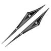2pcs Car Fender Side Blade Emblem Sticker Metal 3D L Badge  For Peugeot 5008 4008 3008 GT 2008 508 408 Auto Exterior Accessories