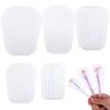 Jeffdad 20 Pcs Makeup Brush Covers, 5 Sizes Clear Make up Brush Protective Protector Sleeves for Travel & Storage, Lightweight and Durable Plastic