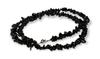 [Kobe Hokodo] Black Tourmaline Tumbled Stone Necklace 60cm [Uses a New Hook Clasp, Convenient]