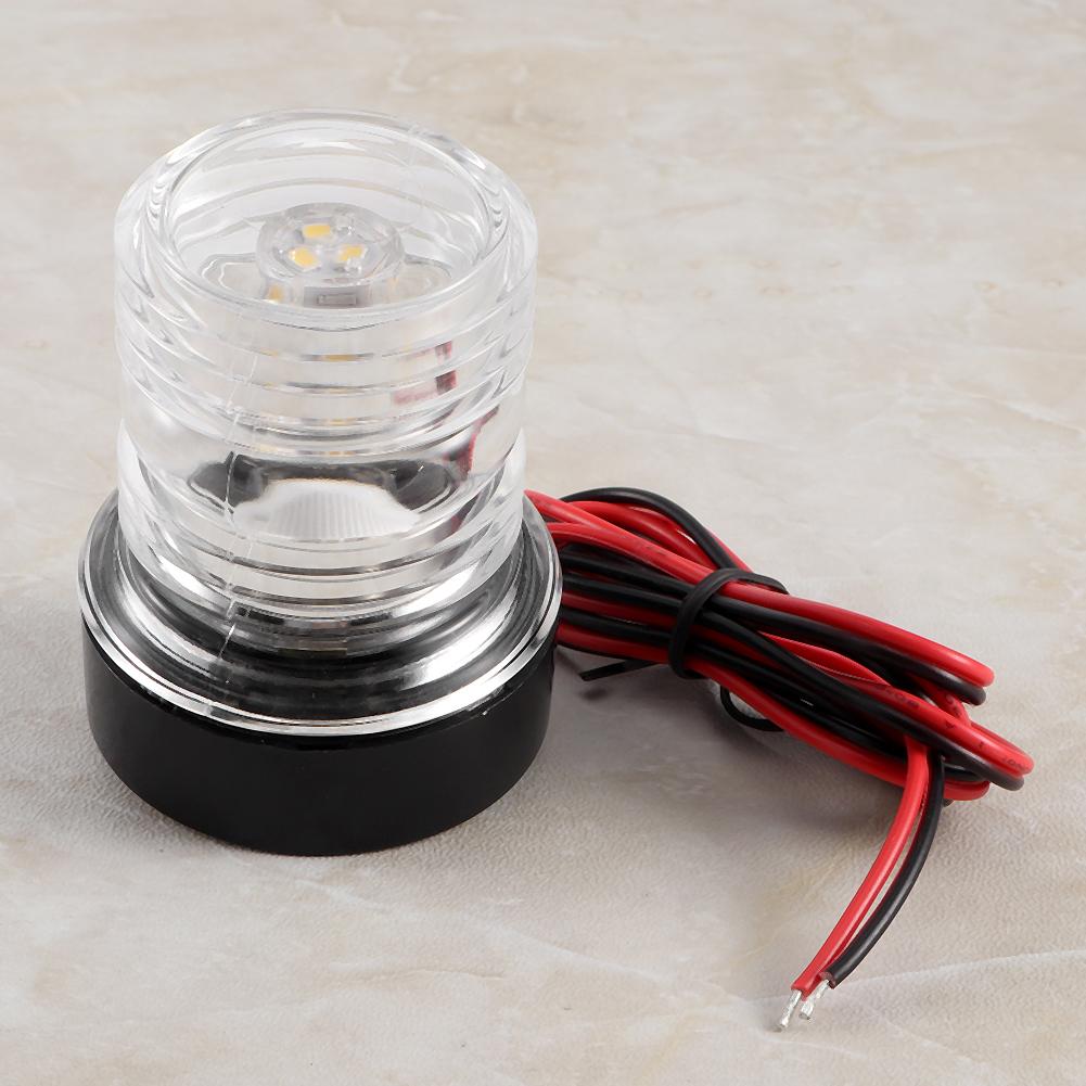 Signal Lamp 360 Degrees LED Waterproof Boat Navigation Anchor Light 12V White