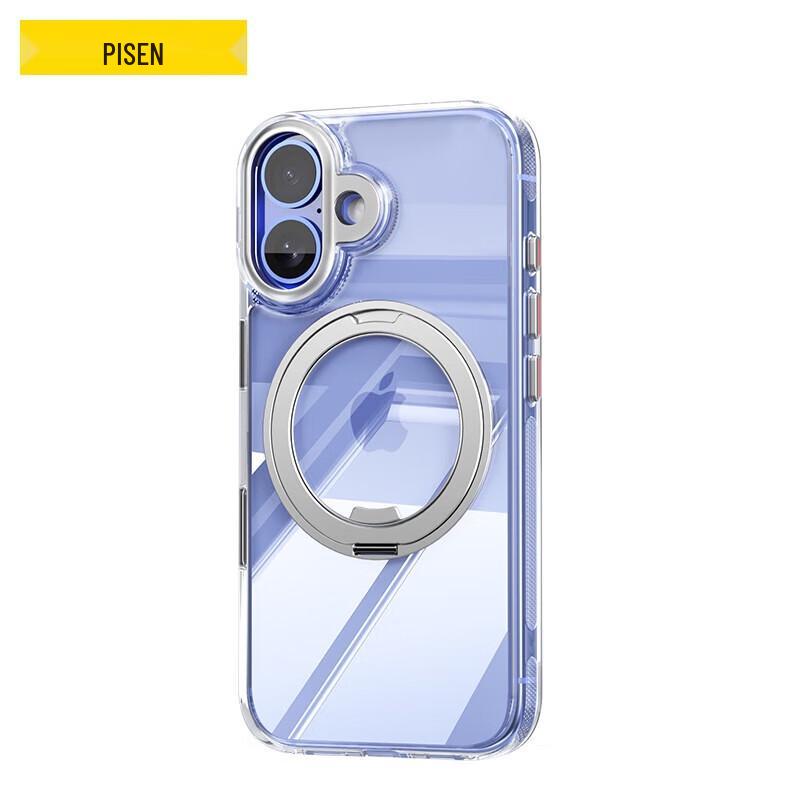 

Pisen iPhone 16 Magsafe Clear Rotating Stand Case