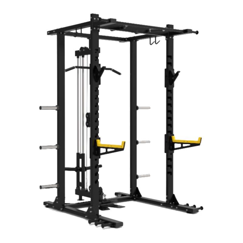 Multifunctional Power Rack with Lat Pulldown