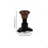 Espresso Tamper with Wooden Handle Level Pressure LowMaintenance for