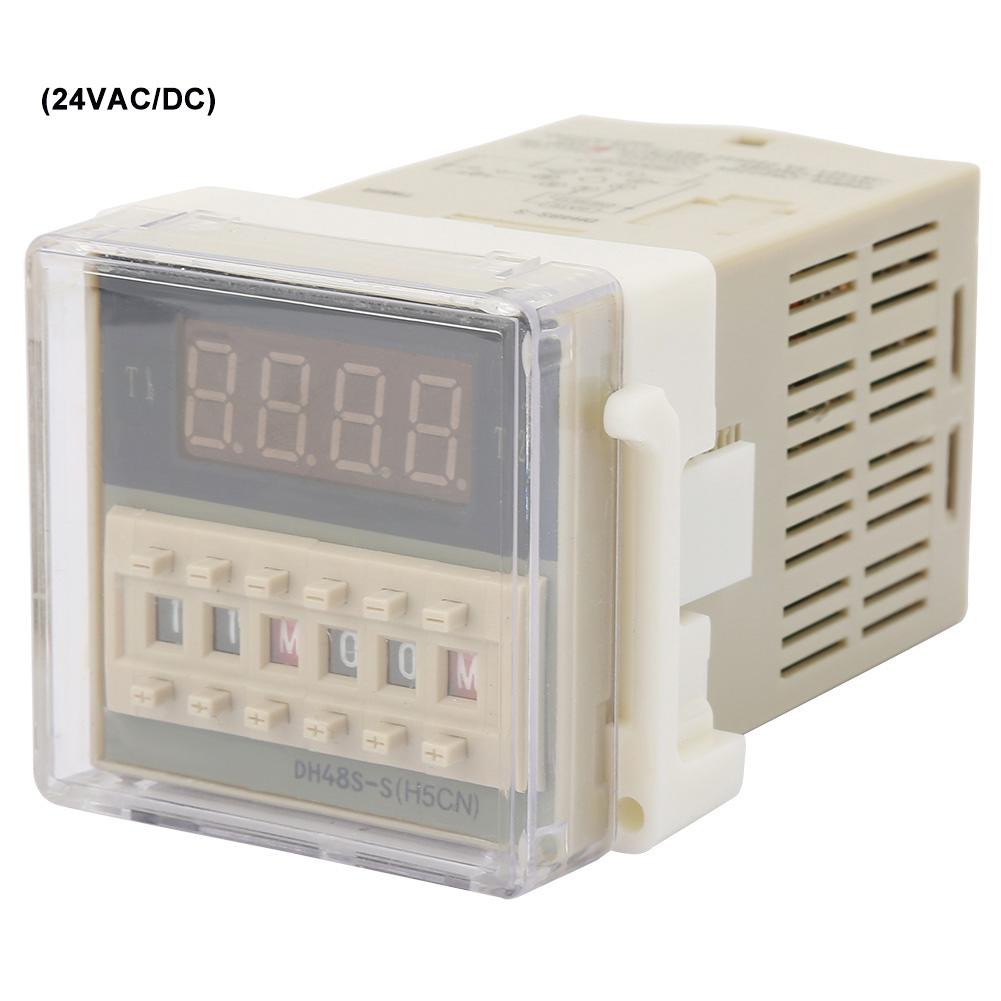 O111ROM DH48s S 2Z Durable LCD Display Time Timer Delay Relay 8 Pins 0.1S 99H (24VAC DC)