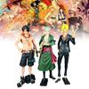 Unique Pvc Anime Character Models Featuring Confident Zoro Ace And Sanji Figures