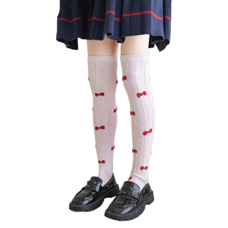 Over Knee Stockings Over Calf Socks Fashion Over Calf Socks Bowknot Children Over Knee Stockings for Girls 3-8 Year