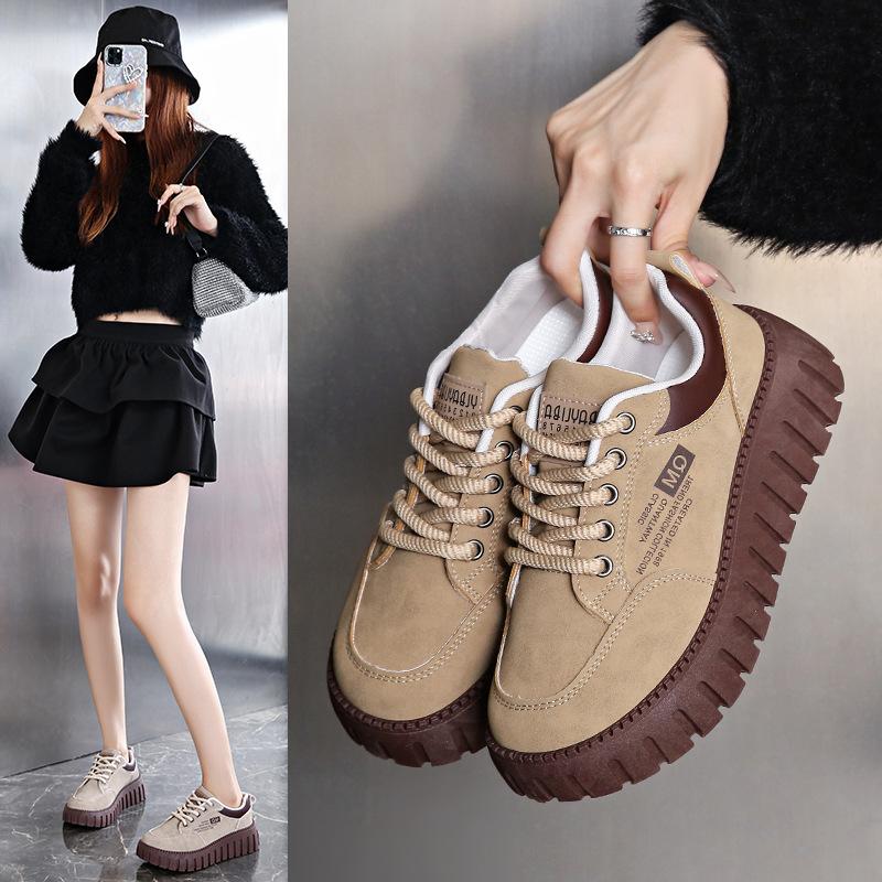 2025 little white shoes women's autumn new Korean version ins female students' leisure sports versatile board shoes street shot CY228