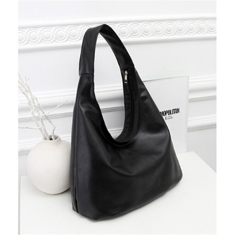 Women's PU Leather Handbag Large Capacity Soft Shoulder Bag Vintage Tote Purse for Work Travel Shopping Daily Use