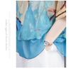Plus Size Women Printed Chiffon Three Quarter Sleeve Fashionable Blouse