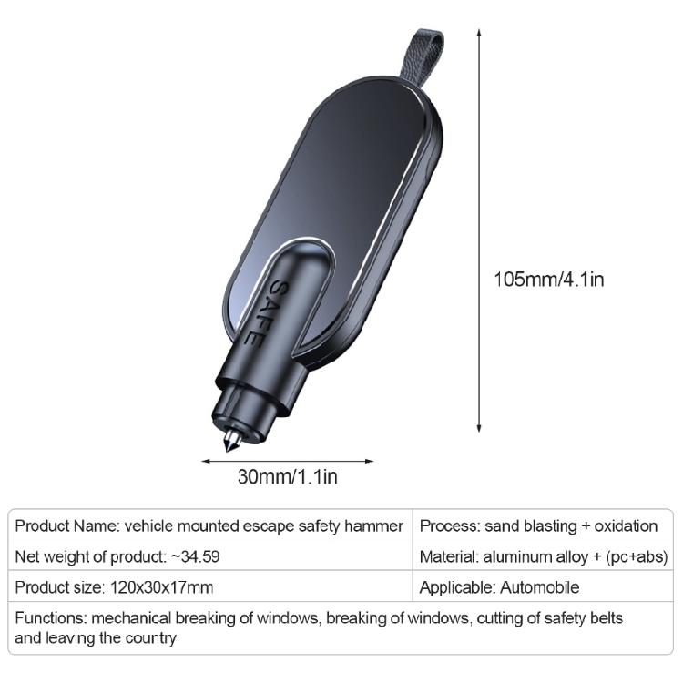 Car Window Breaker Essential Safety Tool for Drivers BeReady for Vehicles Car