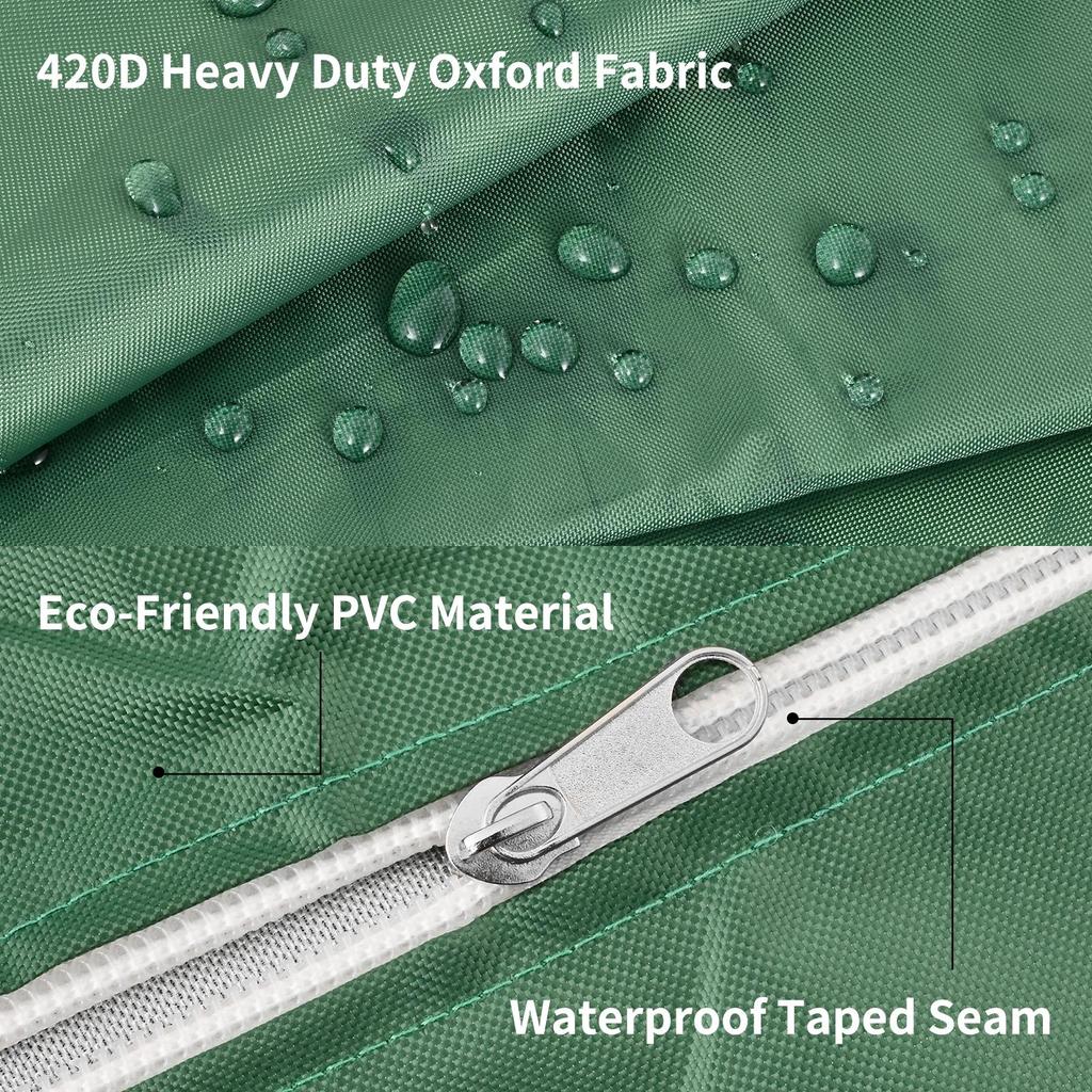 Cubierta Protectora para Contenedor IBC con Cremallera 1000 Litros Protege Su Cubierta de los Rayos UV y el Polvo