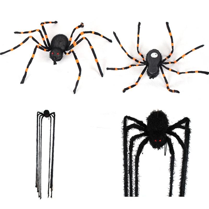 Plüschspinne Aprilscherz Requisiten Streichspielzeug mit Riesengröße Simulationsspinne Neuheit Spielzeug zur Unterhaltung Partydekoration