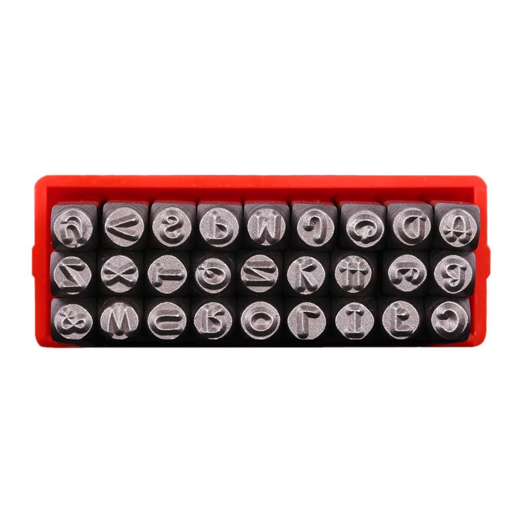 Unealtă de ștanțare metalică Matriță de presare Unealtă de ștanțare Premium Performanță Înaltă Bloc de banc Set de ștampile cu literele alfabetului și numere