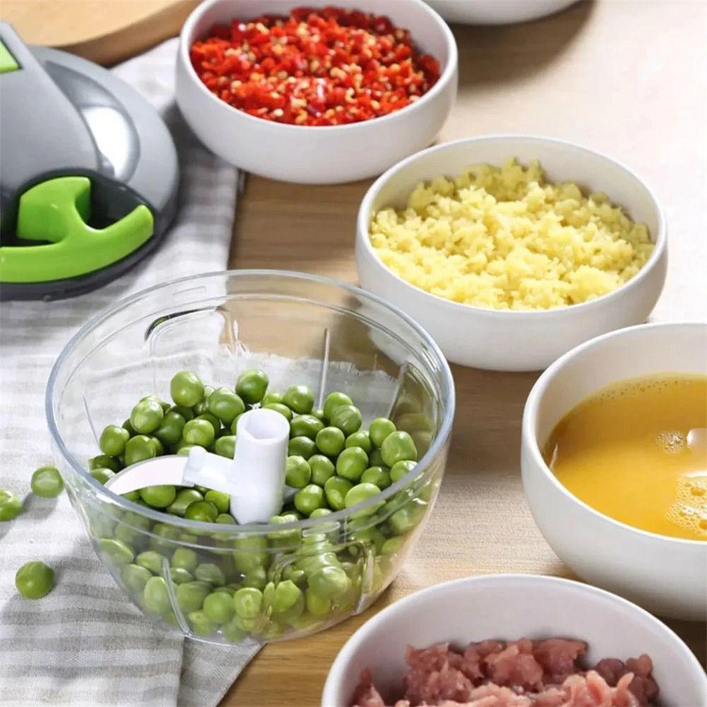 With Cover Manual Food Chopper Easy To Wash Kitchen Food Processor Onion Cutter  Fruits