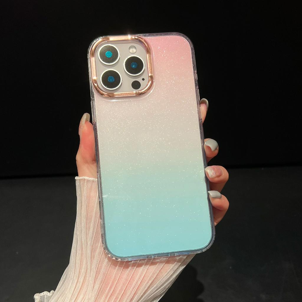 For iPhone 16 Pro Max Case Dual Color Gradient Soft TPU Phone Case