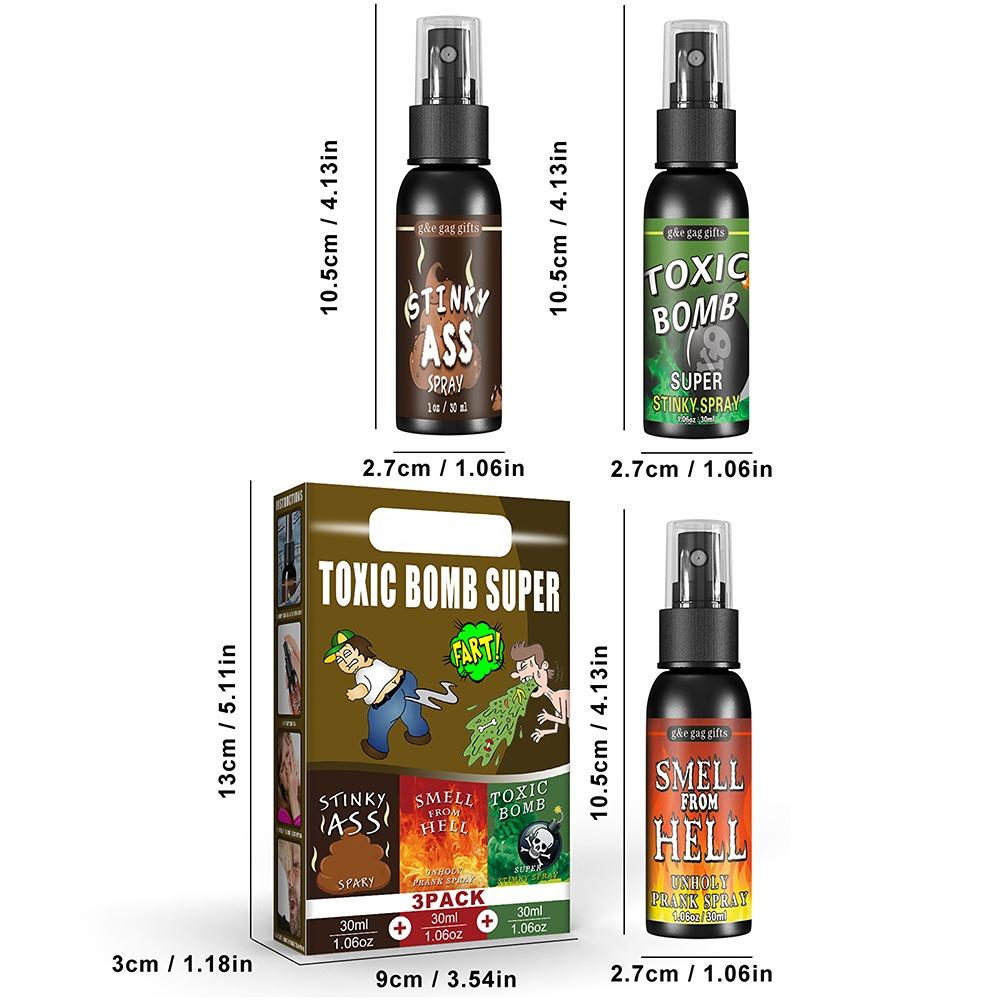 30ml Osuruk Spreyi 1/2 ADET Sıvı Osuruk Şakası Şaka Sprey Kutusu Toksik Olmayan Kokuşmuş Şaka Kaka Kokulu Aksesuarlar Cadılar Bayramı Parti Malzemeleri