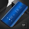 Luxury Smart Mirror Case For Huawei Honor Magic 6 5 Lite X9A X8B X7B Coque For Honor 70 50 20 10 Leather Flip Holder Phone Cover