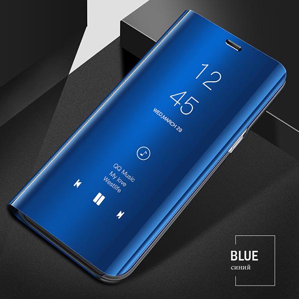 Luxury Smart Mirror Case For Huawei Honor Magic 6 5 Lite X9A X8B X7B Coque For Honor 70 50 20 10 Leather Flip Holder Phone Cover