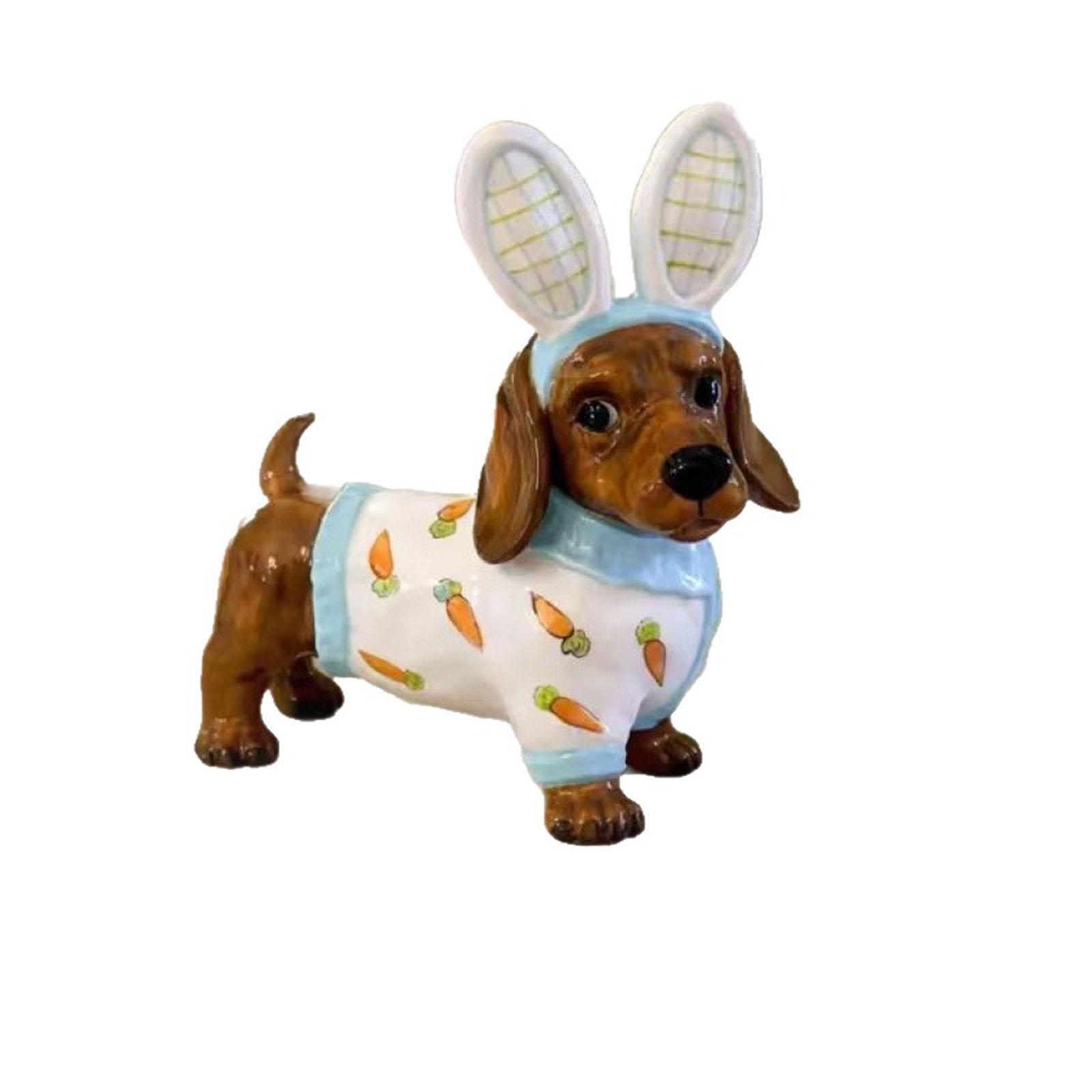 Cute Resin Ear Puppy Home Desktop Cartoon Decor One Size