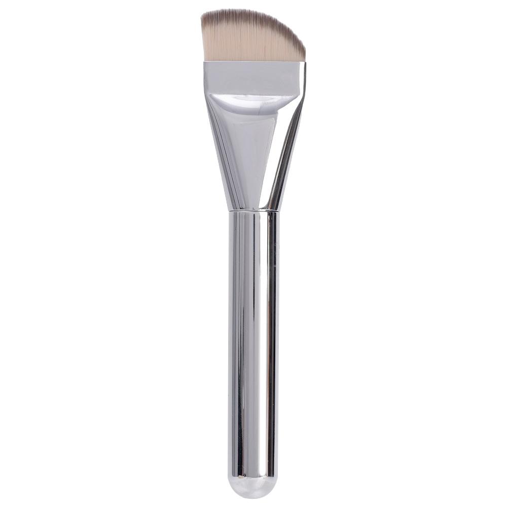 

Ultra-Thin Foundation Brush Widened Bristles Lightweight Face Contour Brush Precise Even Foundation Cream Makeup Brushes срібний