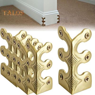 5/10/15 Stuks Hoekbeschermers met Schroeven Vintage Stijl Massief Metalen Plint Hoekbeschermers Eenvoudige Installatie Plint Hoekbeschermers