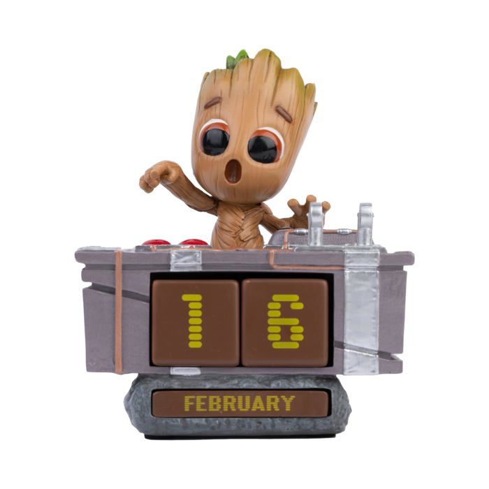 Calendrier Perpetuel - Grupo Erik - CP3D03 - Figurine Baby Groot - Deco Bureau - Pour Enfant