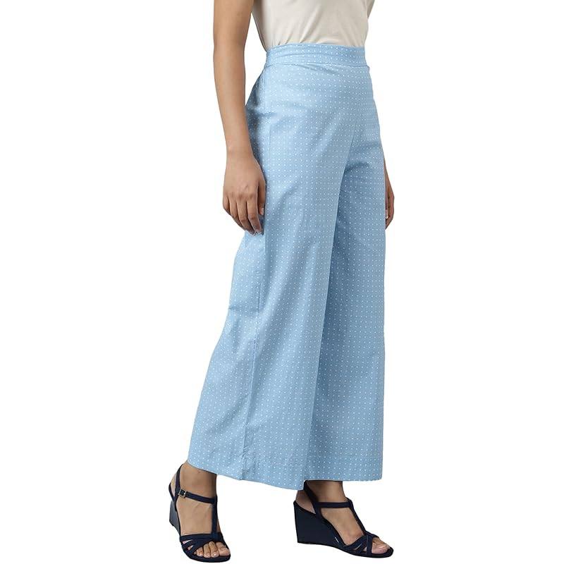 

Aurelia Printed Pure Cotton Strechable Palazzo Pants for Women | Ankle Length Palazzo Pants for Women | Pure Cotton Pala 3XL