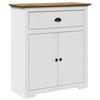 VidaXL Hallway Cabinet BODO White and Brown 80x35x90 Cm, Hallway Furniture, Cloakroom Furniture, Storage Furniture 4016867