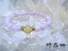 For and a Happy Gold Rutilated Quartz and Kunzite Bracelet for Men and Women Natural Power 8mm and 6mm 14cm for Women with Small Wrists and Kanaishi