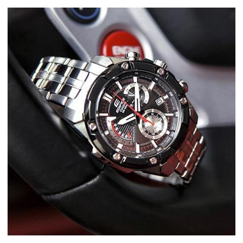 Casio CASIOEDIFICE series waterproof and versatile quartz movement stainless steel strap Japanese and Korean watch men's watch black dial EFR-559DB-1A