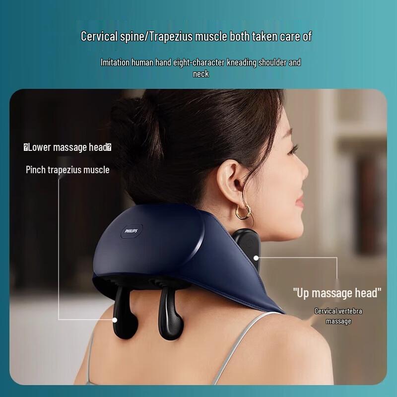 Philips Neck Massager - 4D Human-Hand Kneading CN plug (adapter included)