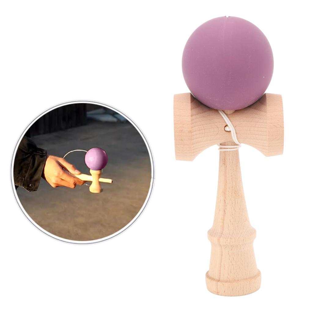 Kendama Wooden Kendama Toy Portable Kendama Improves Hand Eye Coordination with String for Indoor and Outdoor