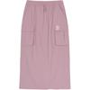 New MLB Casual Long Skirt Women's Pink 3FSKB0253-43PPM