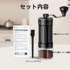 Mini Manual Coffee Grinder with 40 Adjustable Levels, Portable Handheld Coffee Bean Mill, 30g Capacity, Conical Burr Coffee Grinder with Crank for
