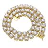 Europäische und Amerikanische Halsketten, Kandiszucker-Kette 10mm Quadratischer Zirkon, Halsketten, Herren-Halsketten, Personalisierte Trendige Marken, Accessoires 2026