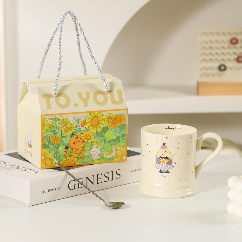 

Magic Girl Ceramic Christmas Water Cup Souvenir High Pretty Mug Gift Box Cute Best Friends Cup Gift Gift 301-400ml