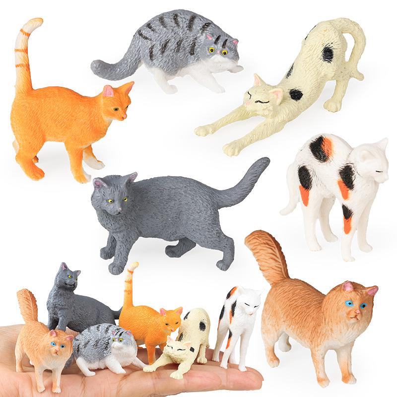 Children's Animal Model: British Shorthair, Maine Coon, Sloth, Orange, Calico, and Blue Cats - Car Decoration