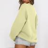 Women's Casual Fashion Round Neck Long Sleeve Sweatshirt With Pockets