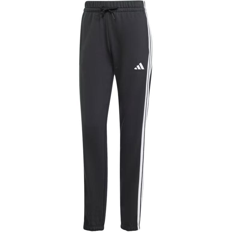 (WMNS) adidas Essentials 3-Stripes French Terry Cuffed Pants Asia Sizing  Black White  Women s JD5302 L