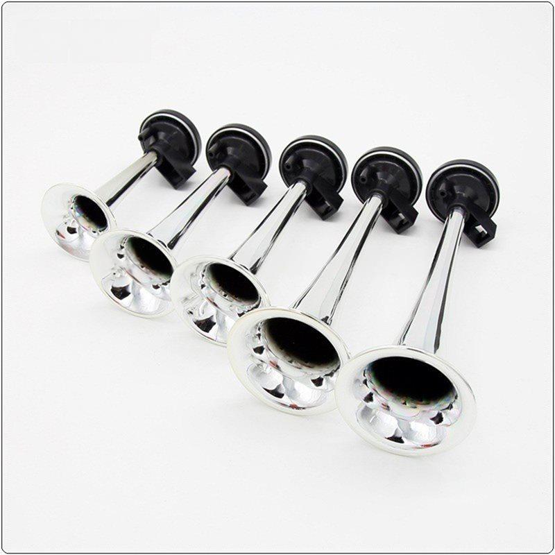 Musical 5 Air Horns 12V Trumpet Dixieland Melody Horn With Compressor For Vehicle Car Truck Boat