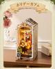 ROBOTIME 3D Puzzle Book Nook Kit - 3D Wood Puzzle Miniature House Dollhouse Miniature Kit Wooden Handmade Craft Book Stand Assembly Bookshelf Decorati