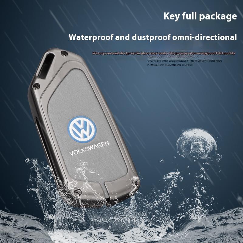 For Volkswagen VW GTD Magotan Golf 8 MK8 ID.3 ID.4 ID.6 Accessorie Car TPU Zinc Alloy Key Case Bag Car Key Chain Metal Key Shell