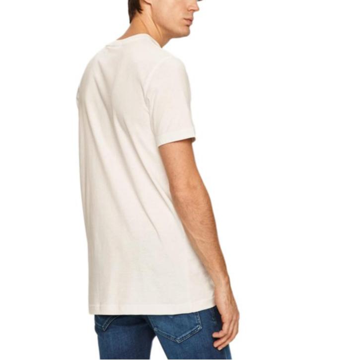 Adidas Originals T Shirts Men's White Crew Neck Moderate Straight Fit FM3379