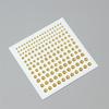 Metallic Fake Piercing Jewelry: Lip, Nose & Eyebrow Studs with Rhinestone Face Stickers