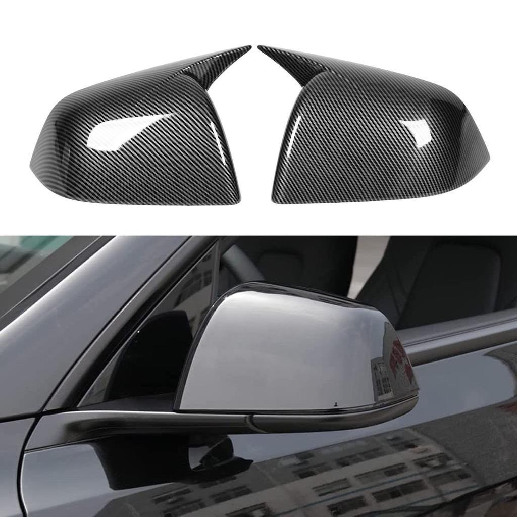 Side Rearview Mirror Cover High Glossy Door Exterior Wing Mirror   Replacement for     2020 to 2023