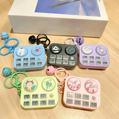 Yousheng Mini DJ Controller Game Console with Music Light Portable Travel Battery Operated Kids Teens Adults Educational DJing Game Machine Keychain