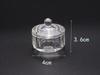 New Nail Art Crystal Glass Acrylic Powder Liquid Nail Cup Dappen Dish Lid Bowl Cup Holder Equipment Crystal Glass Nail Art Tools