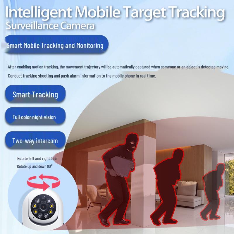 Smart WiFi 360° HD Home Camera with Night Vision & Remote Monitoring